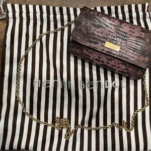 EUC Henri Bendel Snakeskin Bag with dust bag